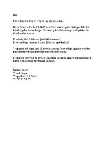 PEFF kurs PEFF kurs