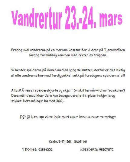 TB 23.-24. mars 2012 TB 23.-24. mars 2012